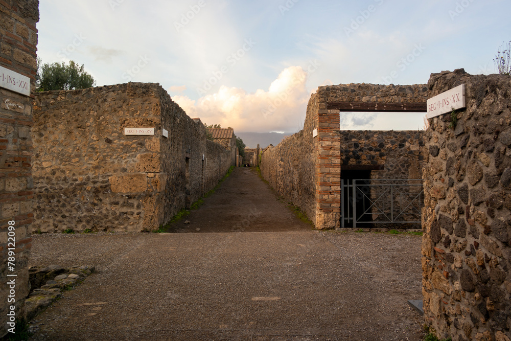 Streets of Pompeii. Naples, Italy Streets of Pompeii. Naples, Italy