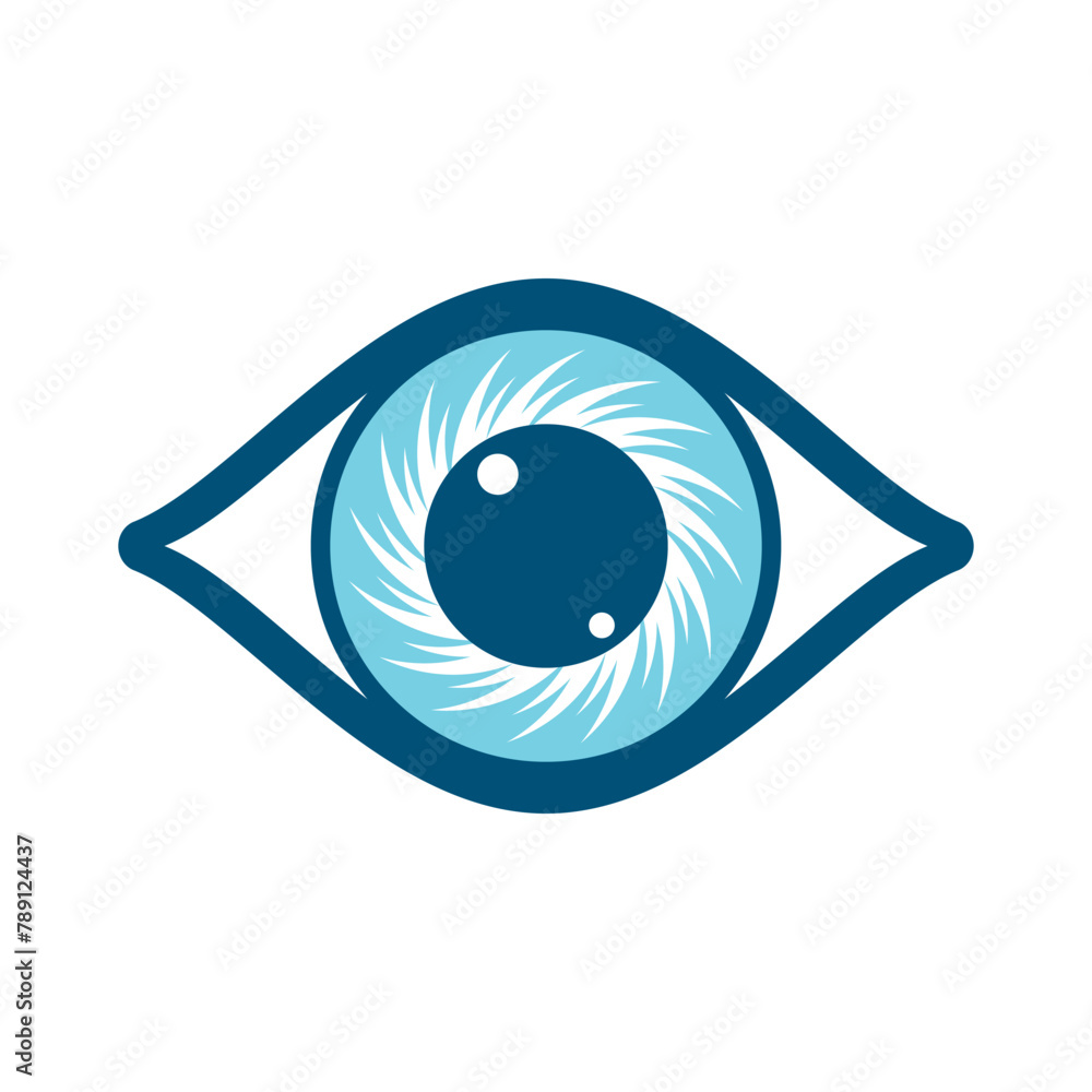 Obraz premium health and eye care logo design