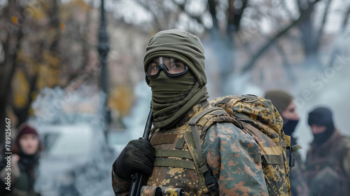 soldier in camouflage © Irina