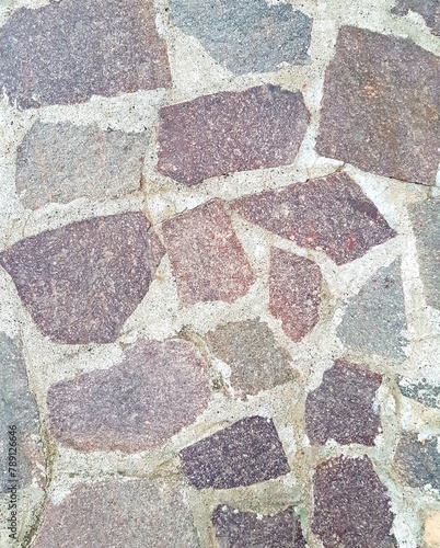 stone sidewalk background close up