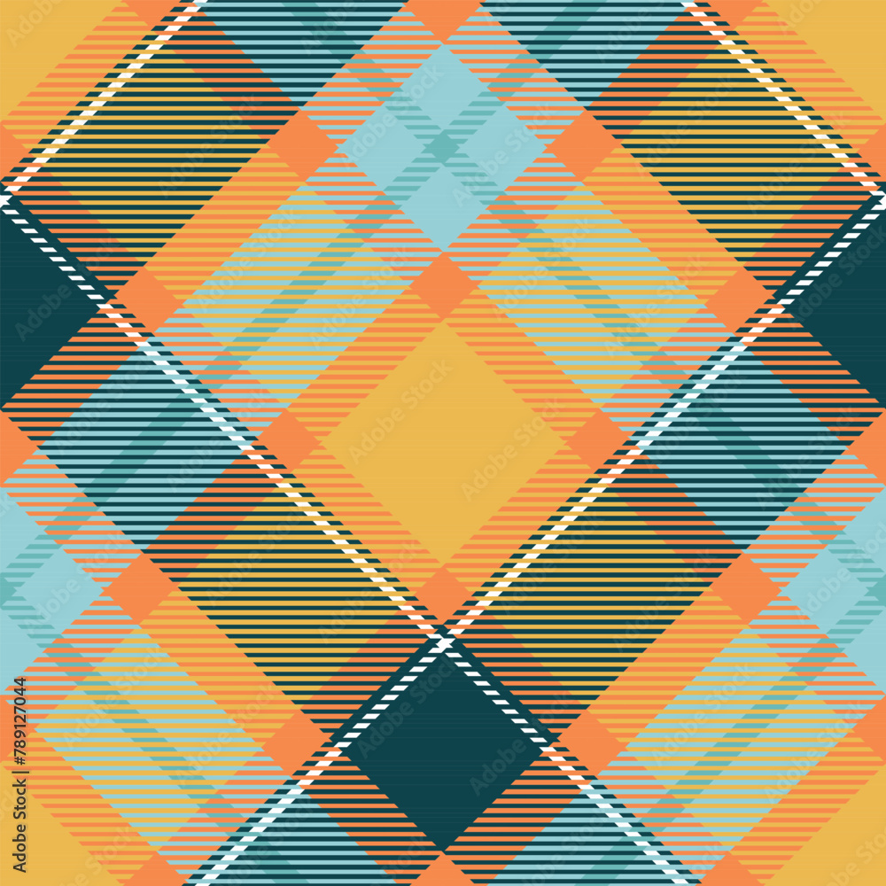 Fototapeta premium Tartan Seamless Pattern. Sweet Checker Pattern Template for Design Ornament. Seamless Fabric Texture.