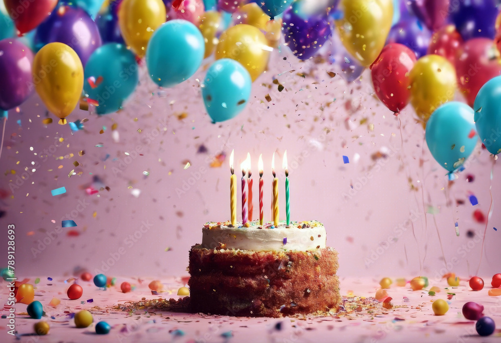 Party Illustration AI confetti Birthday Background Balloons balloon celebrate congratulation blue colours view celebration frame happy top hat flat air many present Party Illustration AI confetti Birthday Background Balloons balloon celebrate congratulation blue colours view celebration frame happy top hat flat air many present