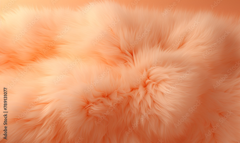 Gentle and textured Peach Fuzz background plus. AI-Generated Image