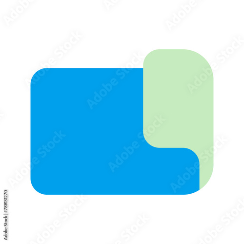 yoga mat duo tone icon