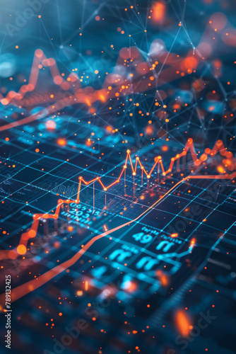 Visual representation of financial growth showing upward trends and strong economic performance.