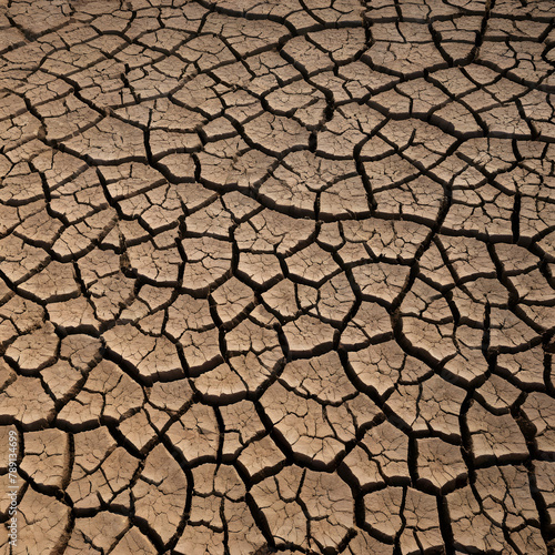 soils dried out in the heat, ai-generatet