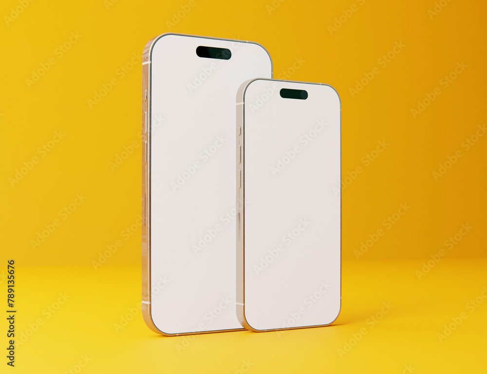 Mobile phone screen mockup Mobile phone screen mockup