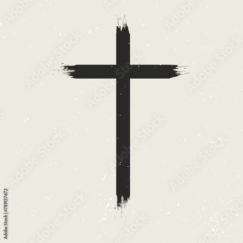 minimal grunge christian cross design  © Kirsty Pargeter