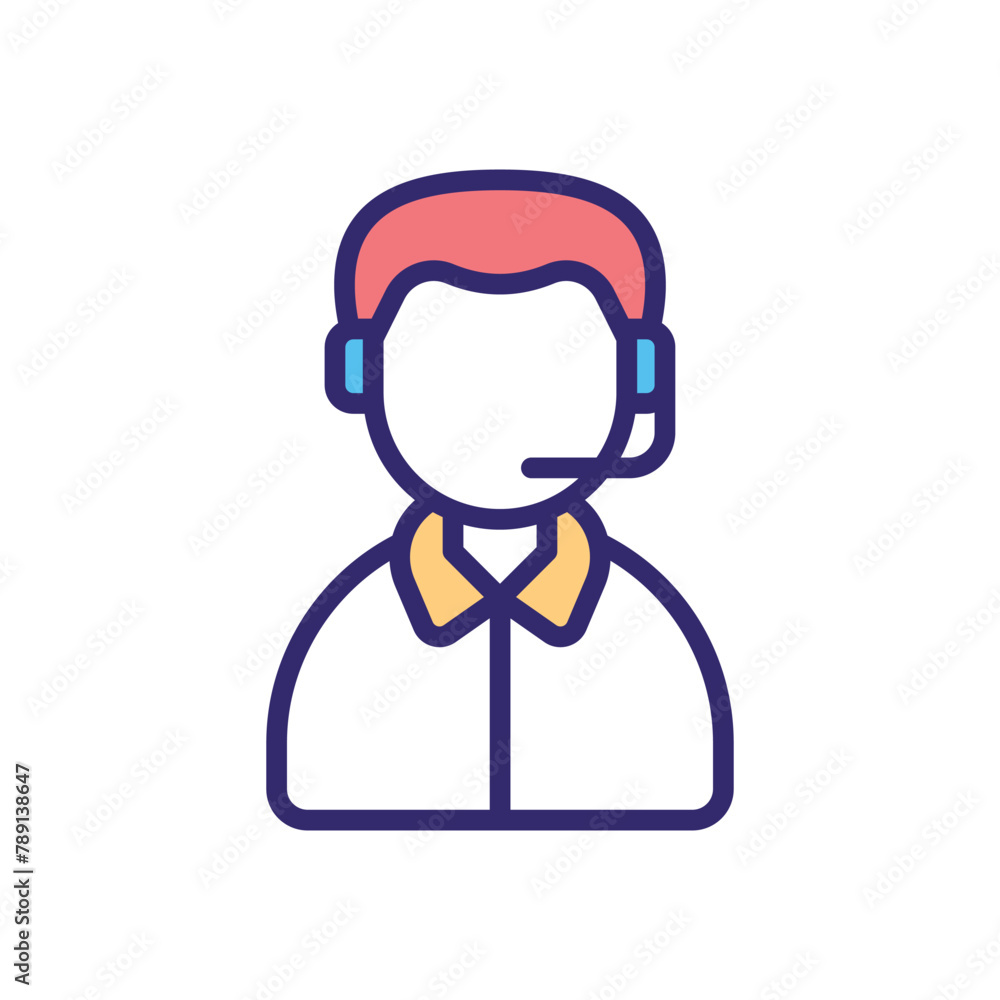 Podcaster vector icon Podcaster vector icon