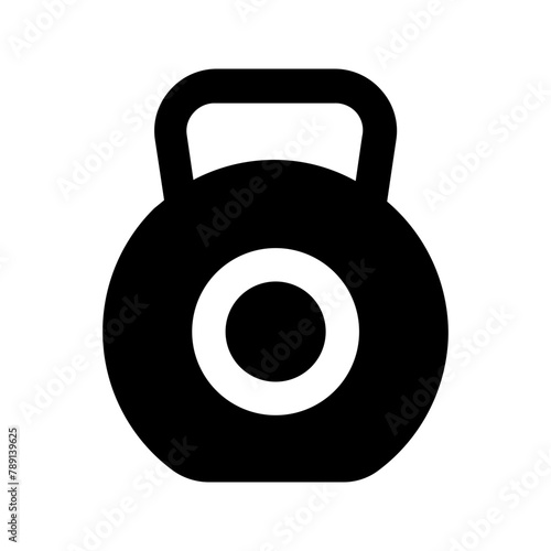 dumbbell glyph icon
