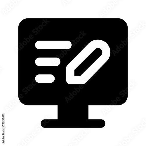 copywriting glyph icon