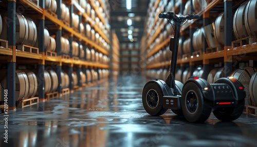 Segway patrols operating in climatecontrolled warehousing environments with sustainable HVAC systems designed to minimize energy use #789140468