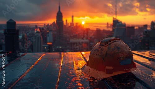 helmet on the roof