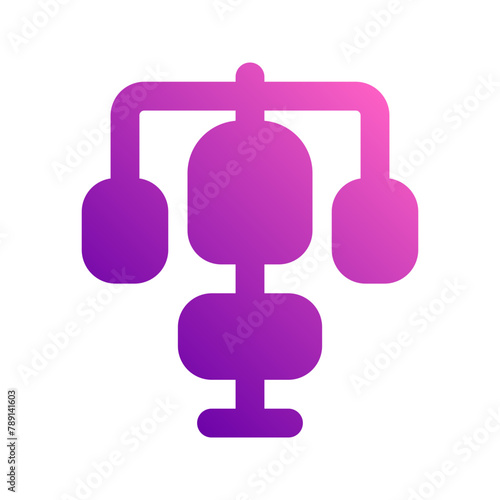 weightlifting gradient icon