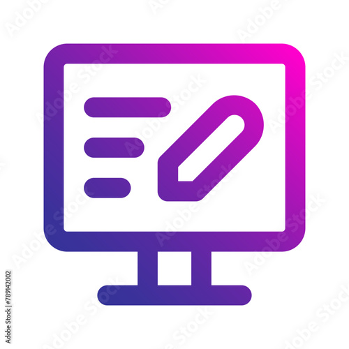 copywriting gradient icon