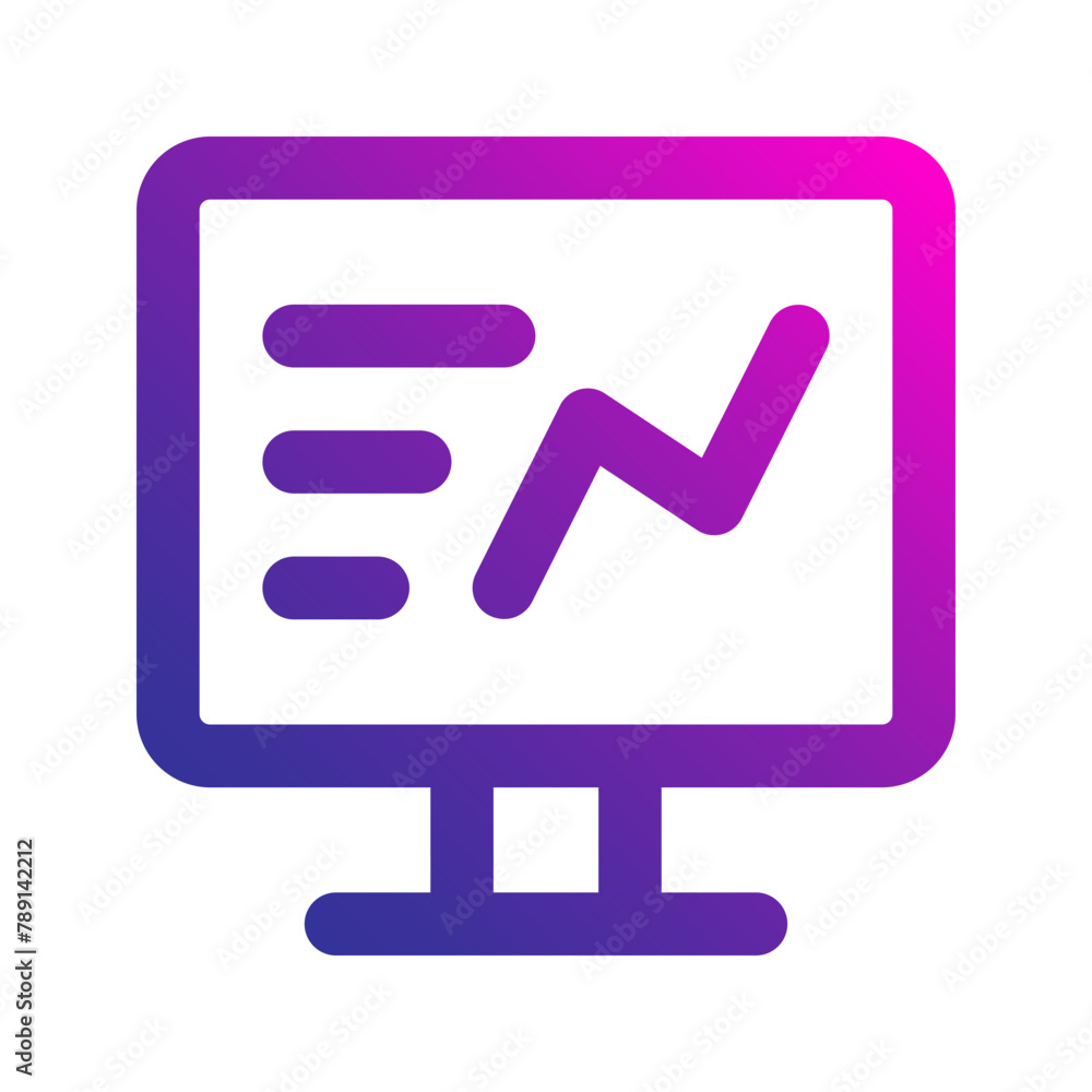 monitoring gradient icon monitoring gradient icon