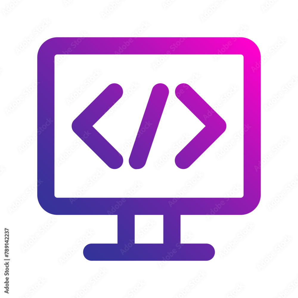 programming gradient icon programming gradient icon