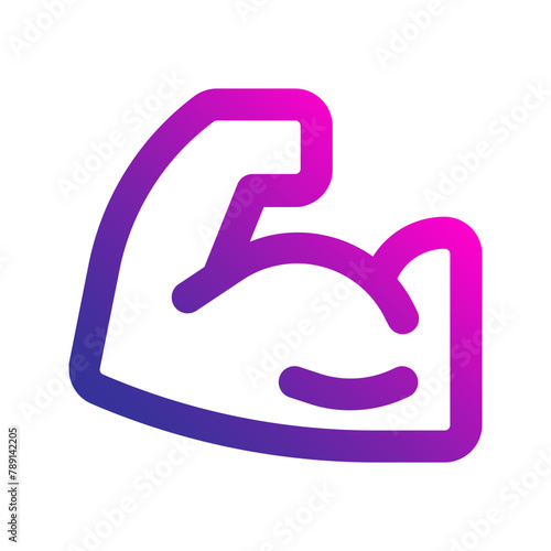 muscle gradient icon