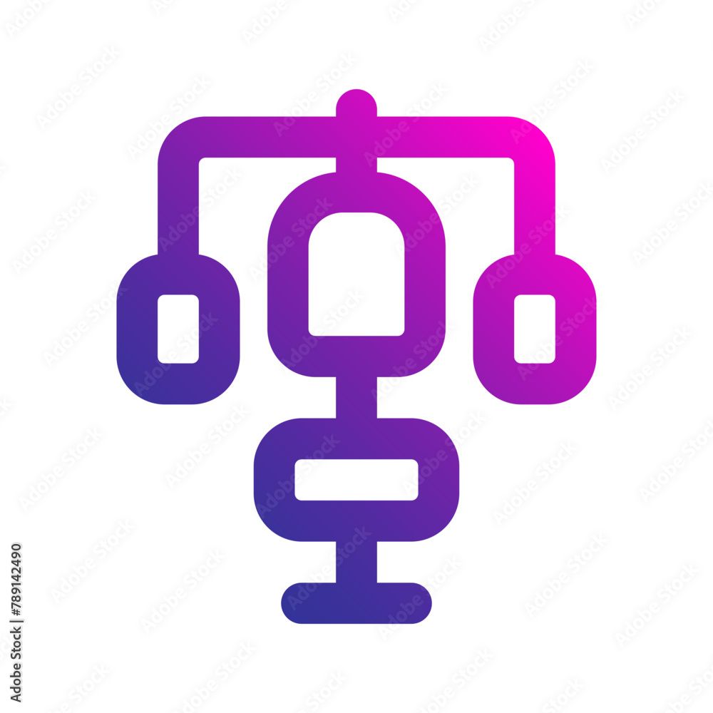 weightlifting gradient icon weightlifting gradient icon