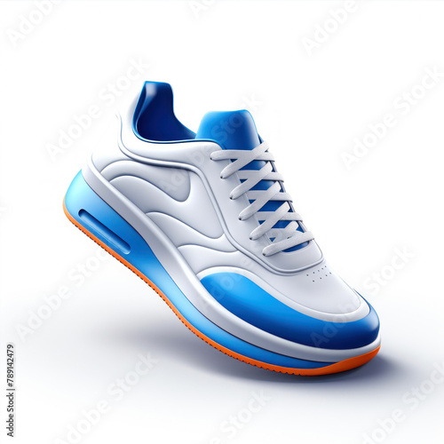 Sneakers isolated on a white background. 3d © Ula