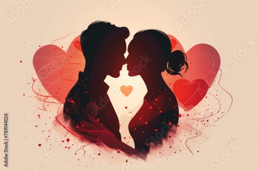 Discover Enchanting Love Visuals: Hubby, Passionate Kisses, and Romantic Decorations in Colorful Artwork for Walls and Valentine Prints