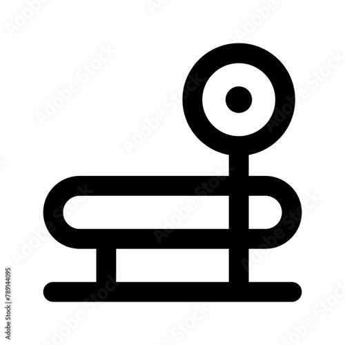 bench press line icon