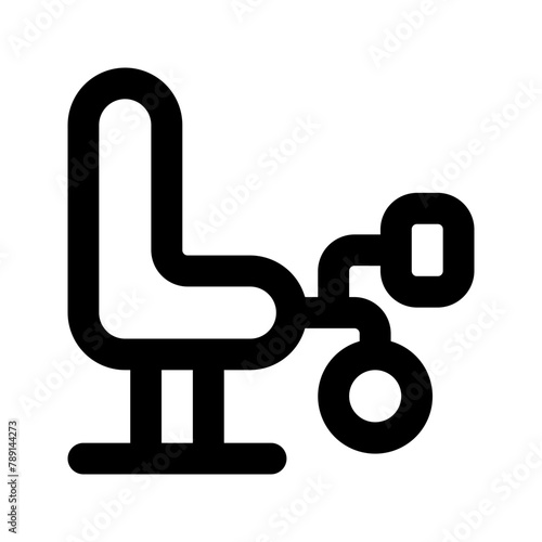 legcurl machine line icon