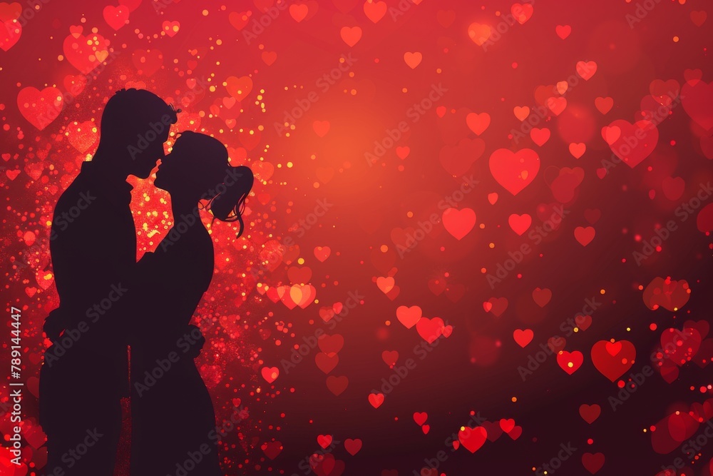 Bright and Passionate Illustrations of Lovebirds and Romantic Gestures for Valentine's Day and Wedding Celebrations