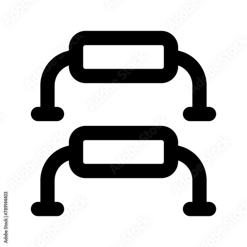 push up line icon