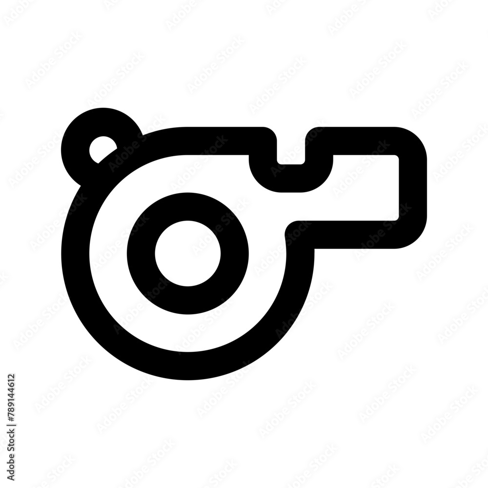 whistle line icon whistle line icon