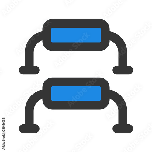 push up line color icon