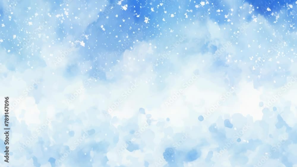 A blue sky with white clouds and a few stars A blue sky with white clouds and a few stars