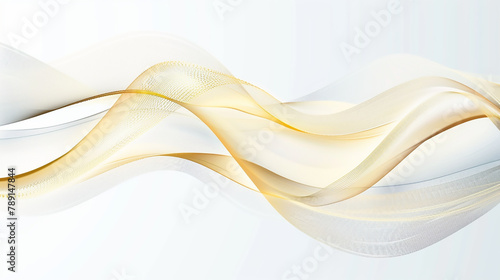 Wave with lines wave element for design. Digital frequency track equalizer. Stylized line art background. Speaking sound wave. wave lines flowing dynamic gold background. 