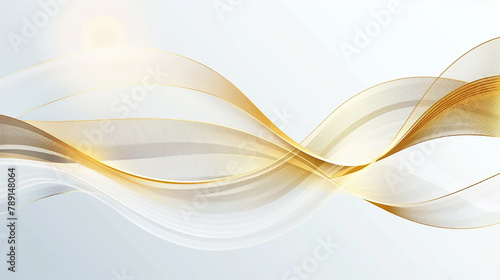 Abstract gold background and square and dynamic waves modern background.