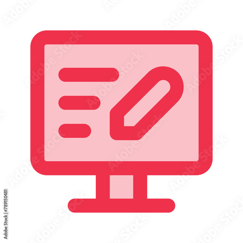 copywriting outline fill icon