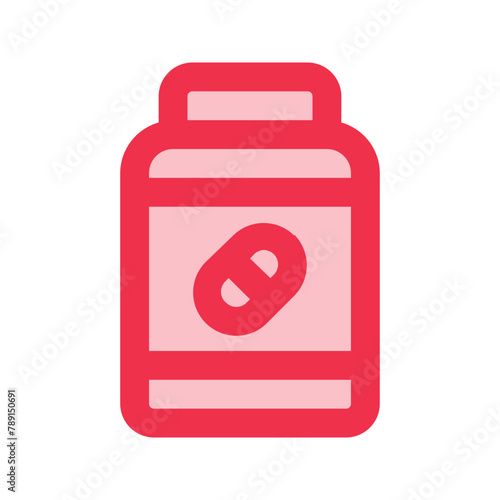 supplement outline fill icon