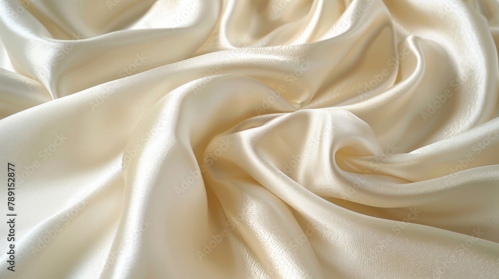 Luxuriously textured cream white silk with a satin finish, styled to highlight the richness and depth of the fabric. Luxuriously textured cream white silk with a satin finish, styled to highlight the richness and depth of the fabric.