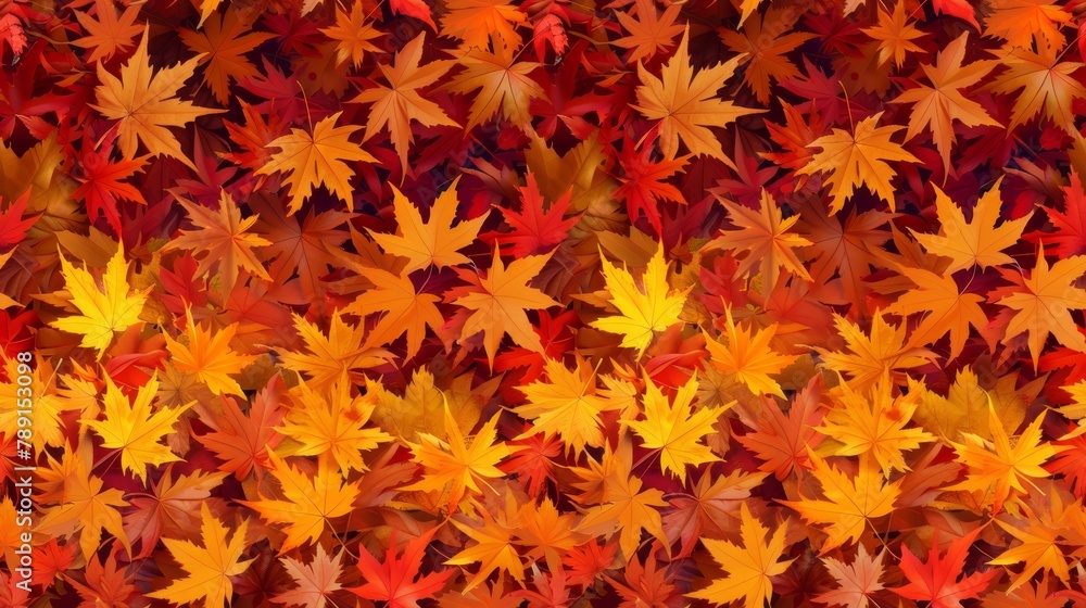 A multitude of leaves scattered randomly for a wallpaper or wall hanging A multitude of leaves scattered randomly for a wallpaper or wall hanging
