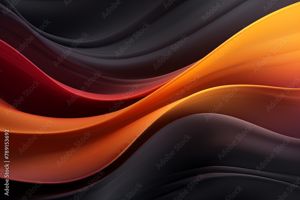 Fototapeta premium Charcoal Grey Smooth Flow: Abstract Color Wallpapers
