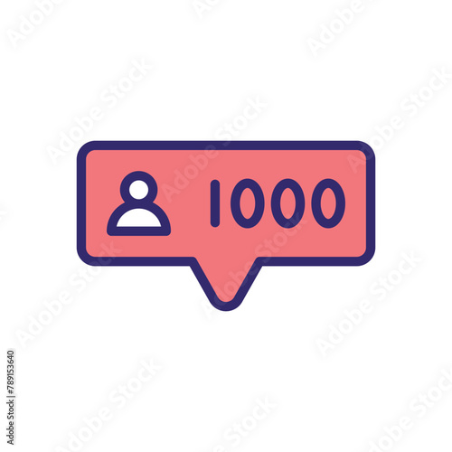 Follower  vector icon