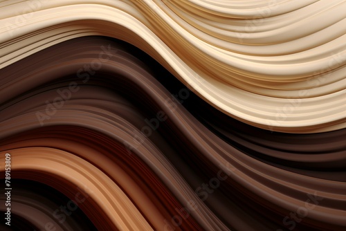 Espresso Beige Flow Illusion: Abstract Color Flow Wallpapers