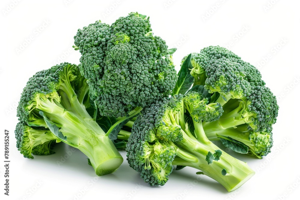 Fresh green broccoli isolated on white background Fresh green broccoli isolated on white background