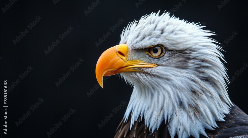 Vector clipart illustration portrait of a bald eagle. Vector clipart illustration portrait of a bald eagle.