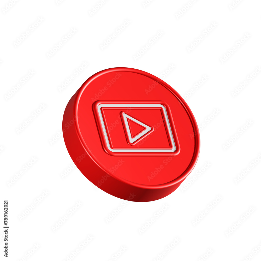 video play live streaming icon 3d video play live streaming icon 3d