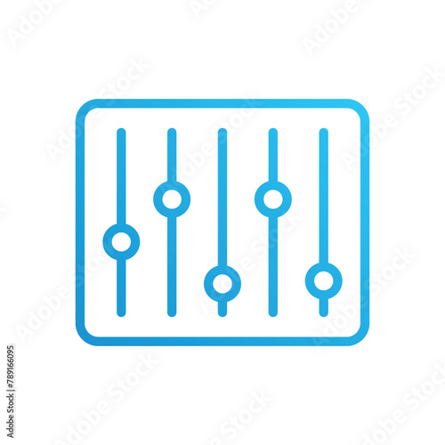 Equalizer vector icon