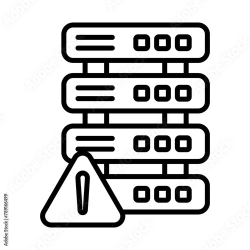 Server down line icon