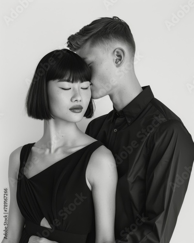 Man and Woman Standing Together