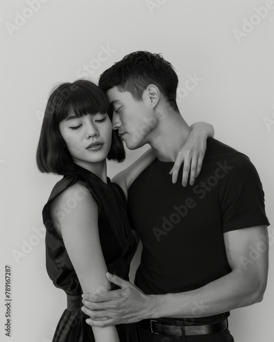 Man and Woman Standing Together