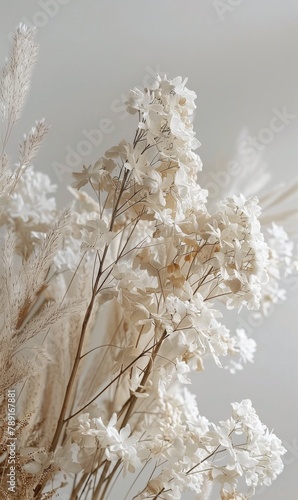 Close Up of a Plant With White Flowers