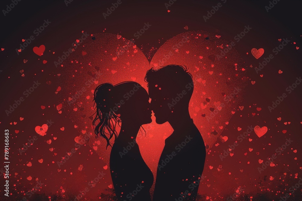 Celebrate the Artistic Expression of Love with Romantic Designs: Hearts and Love Scenes Designed for Emotional Fulfillment and Psychological Comfort